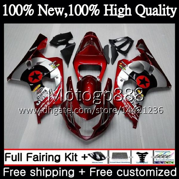 

Dark red tar body for uzuki g xr 750 g x r600 k4 g xr 600 04 05 24pg g x r750 g x r600 g xr750 04 05 g xr600 2004 2005 fairing bodywork