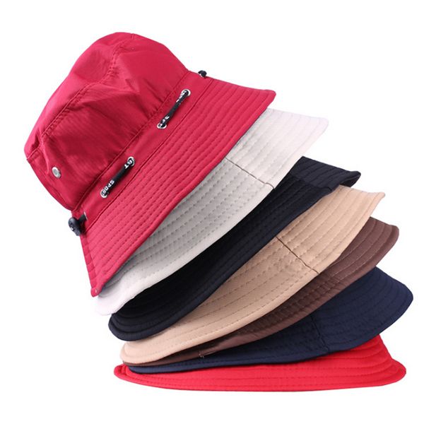 

wholesale-2015 brand new fashion fishing bucket canvas boonie hat sun visor cap travel outdoor hat, Blue;gray