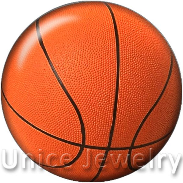 

ad1301127 12/18/20mm snap on charms for bracelet necklace diy findings glass snap buttons jewelry basketball design noosa, Crystal