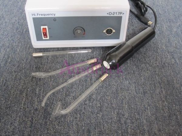 Hochfrequenz-Elektrode für Gesichtshautfleckenentferner, Haarwachstum, 4 Gläser, Anti-Bakterien-Therapie-Set