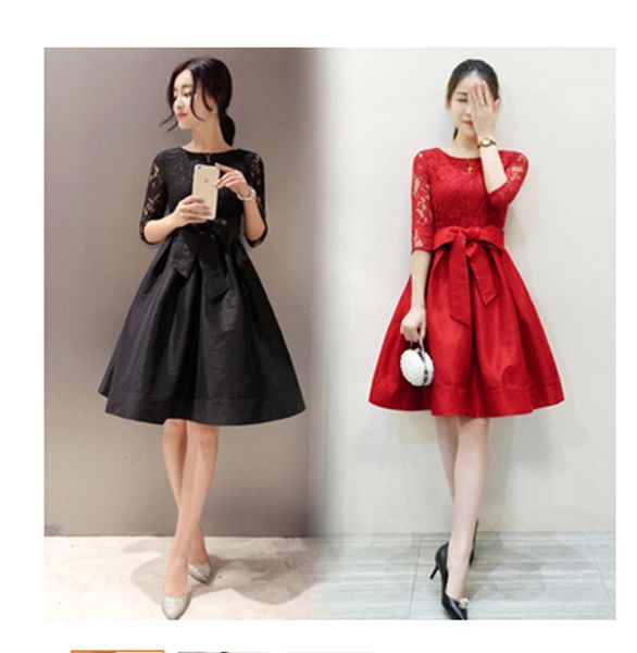 

hlot sale women night dresses, summer panelled long sleeve lady dress ing, Black;gray