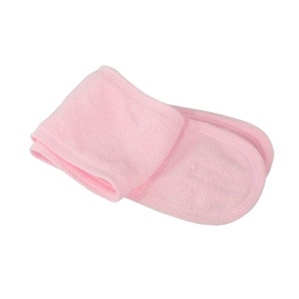 

wholesale-pink wash face makeup spa stretch elastic adjustable soft headband