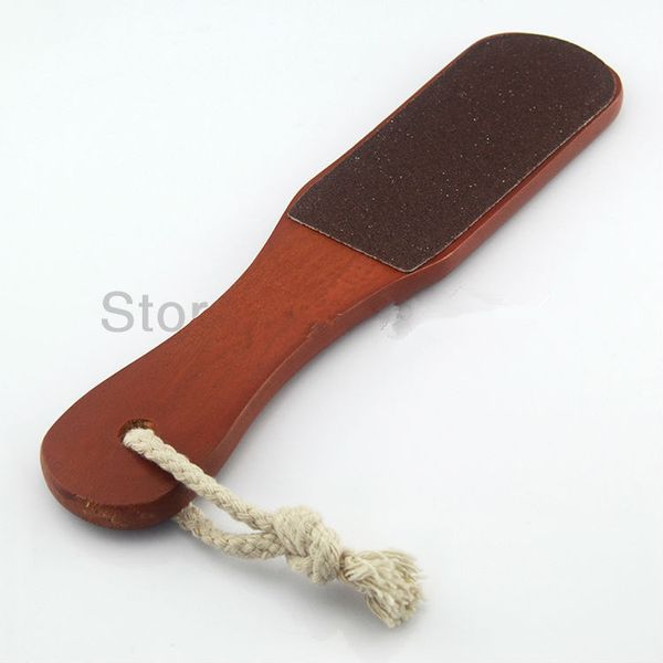 

5pcs/lot wood handle double sided foot rasp file callus remover pedicure tool nail art tools kit b101