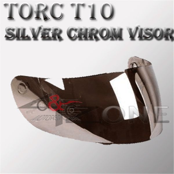 

wholesale-winter racing helmet torc t10 full face motorcycle helmet visor shield silver color