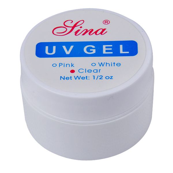 

wholesale-1pcs clear gel uv nail polish, Red;pink