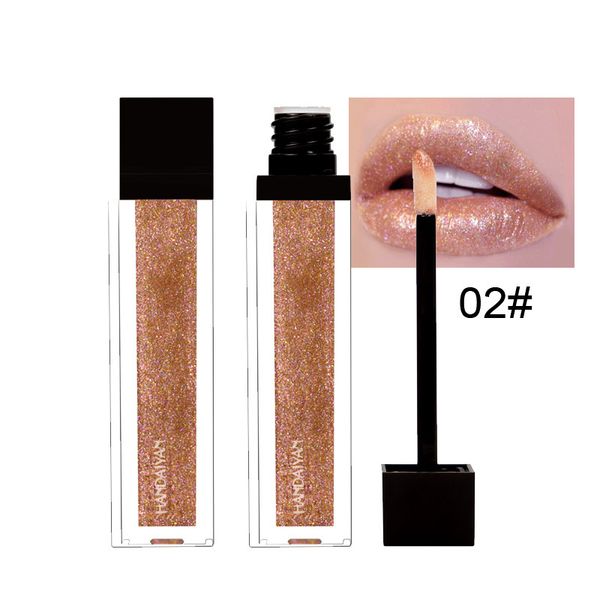 

matte lipgloss bright lip gloss glitter pigment long lasting non stick cup makeup lipgloss 6ml handaiyan