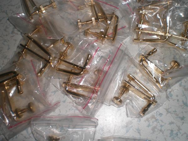 

100 pcs gold color violin fine tuner for 3/4 to 4/4