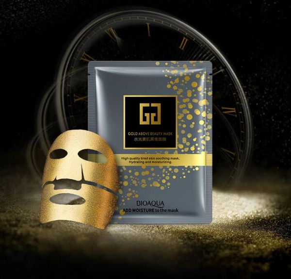

new arrival bioaqua 24k gold above beauty hydrating moisturizing mask face mask collagen gold facial mask