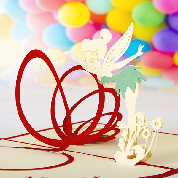 

оптовая стерео пригласительный билет творческий ручной работы киригами оригами 3d всплывающие поздравительные открытки для подарка волшебная