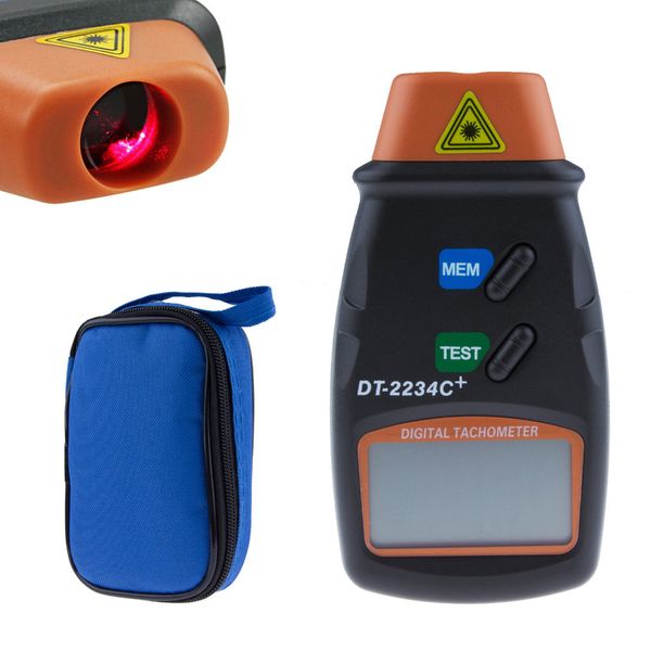 

wholesale-lcd digital laser p tachometer 2.5-100000 rpm (dt-2234c