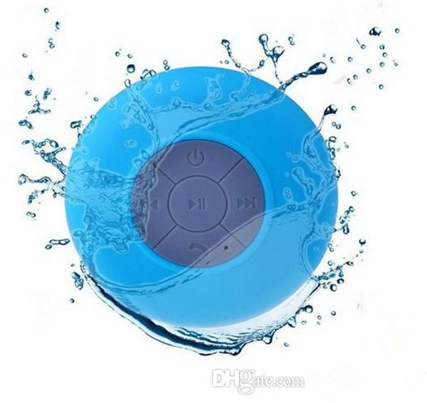 

New portable waterproof wirele bluetooth peaker hower car hand receive call mu ic uction phone mic promotion dhl hip
