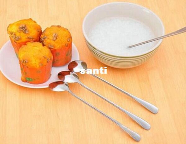 

ice cream tea coffee handled long handle stainless steel spoons flatware