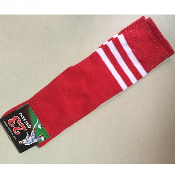 

wholesale-6 colors comfortable soccer baseball football basketball sport over knee men women striped socks, Black;white