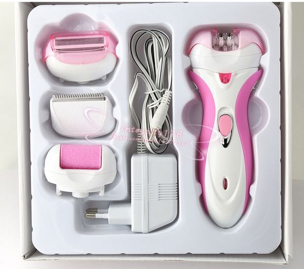 

kemei 4 in 1 electric foot exfoliator feet dead skin removal heel cuticles nail grinding tool set