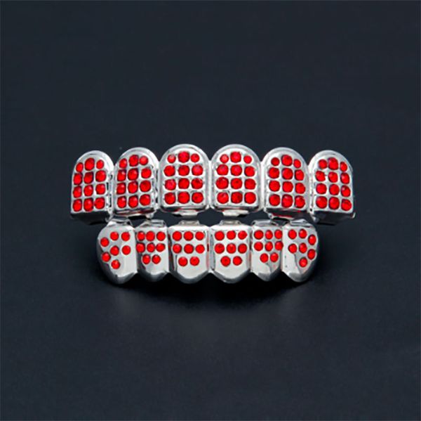 Dente superior e inferior boca Grillz Set 14k banhado a ouro CZ que Bling Bling dentes presas Grillz Caps Hip Hop Rapper ajuste personalizado, preço fabricantes