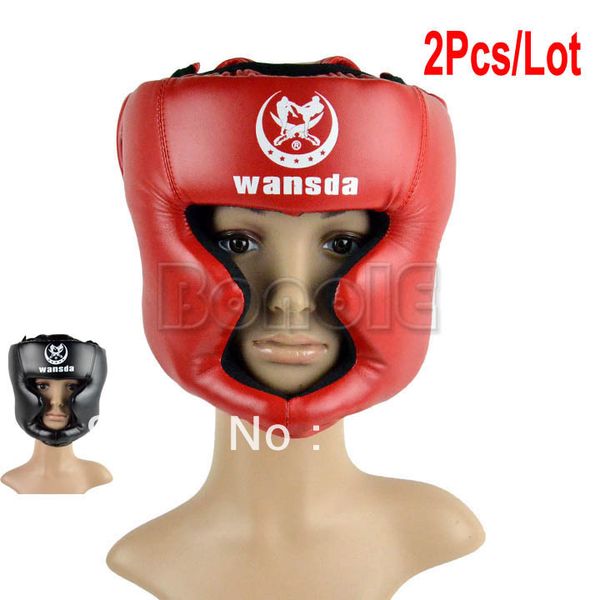 

wholesale-2pcs/lot wholesale new 2 colors headgear head guard training helmet kick boxing protection gear tk0783 tk0785 b_285, Black;white