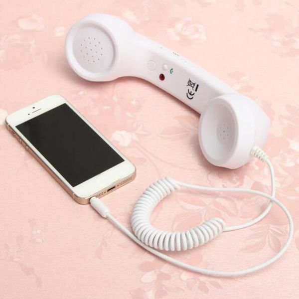 

3.5mm Retro Phone Telephone Radiation-proof Receivers Cellphone Handset For iPhone 4 5 6 7 Classic Headphone MIC Microphone