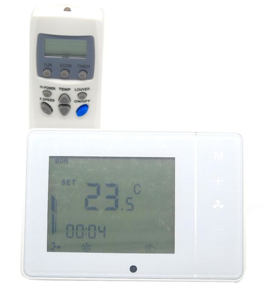 Freeshipping 4 tubos IR controle remoto digital termostato controlador de temperatura programável com 7x24