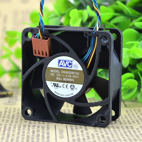 

avc ds06025b12u p011 60mm 6cm dc 12v 0.70a pwm server inverter cooling fan
