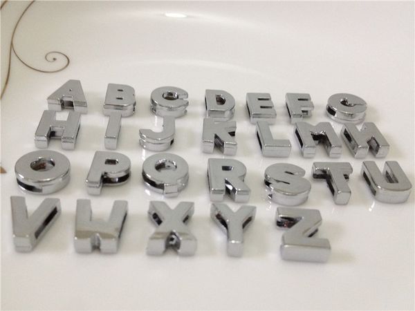 

Оптовая 52pcs/много 8мм глянцевая слайд письма-Z алфавит для DIY слайд прелести 8мм Fit б