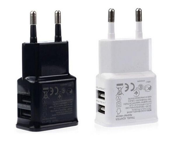

5v 2a dual usb eu us plug home wall charger power adapter for cell phones