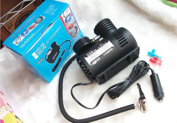 12V micropompa pneumatici mini veicolo portatile pompa di aria elettrica