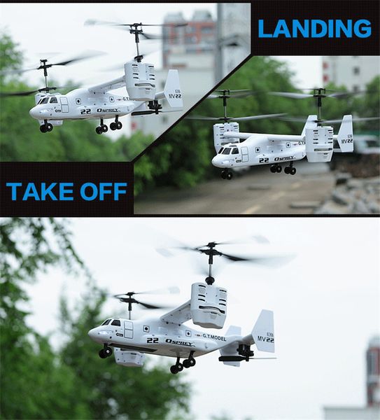 

Новая версия 4.5 CH RC Osprey транспортный самолет готов к полету Osprey самолет с гироскоп