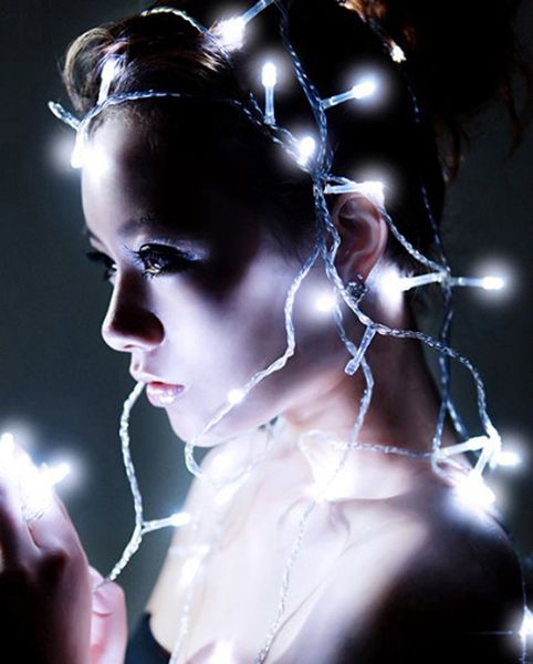 

x30pcs рождественские огни 5 м 50 светодиодная батарея светодиодная строка 3 шт. aa с батарейным питанием фея свадьба рождество мигающие све