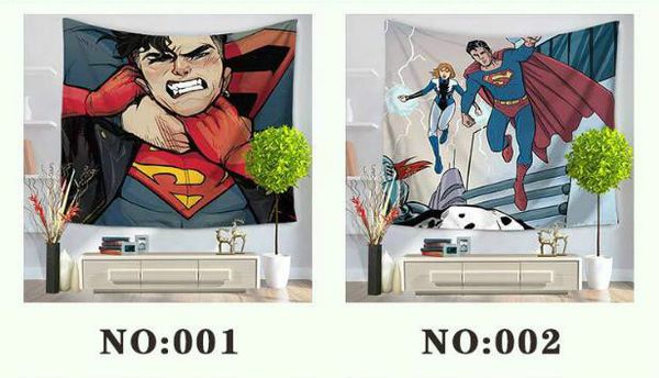 Acheter Personnages De Dessin Animé Superman Home Decor Tapisserie Mur Tenture Plage Pique Nique Lance Tapis Couverture Camping Tente Voyage Sleeping