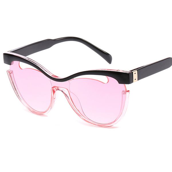 

fashion half frame women cat eye sunglasses brand designer retro men hollow out gradient lens shades uv400 y242