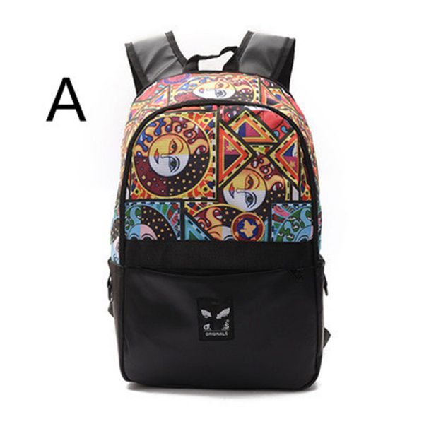 

fashion teenager school bag men & women's backpack casual camping backpacks waterproof travel outdoor sports bags multicolors