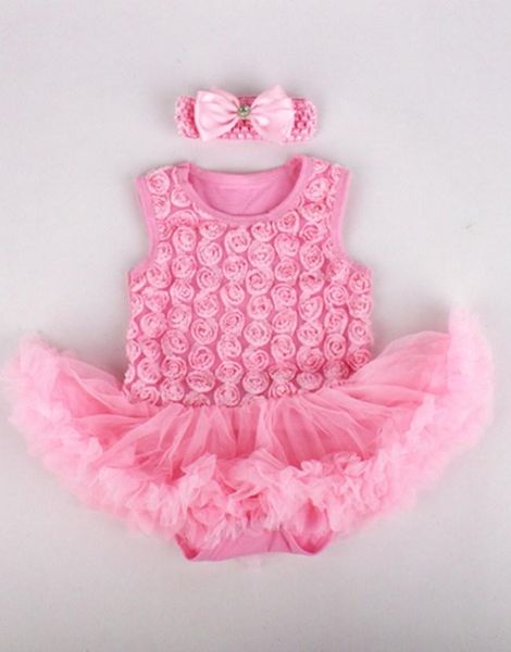 

Baby Newborn Kids Роуз балетная пачка без рукавов платье повязка на голову Baby Romper Dress