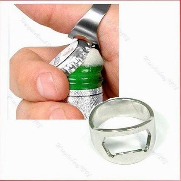 Nuovo arrivo vendita calda acciaio inossidabile anello apribottiglie bar birra strumento utensili da cucina