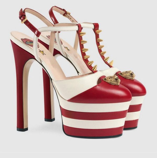 

new brand thick bottom platform shoes patchwork woman summer sandals gladiator super stiletto heel fashion shoes eu 34-42, Black