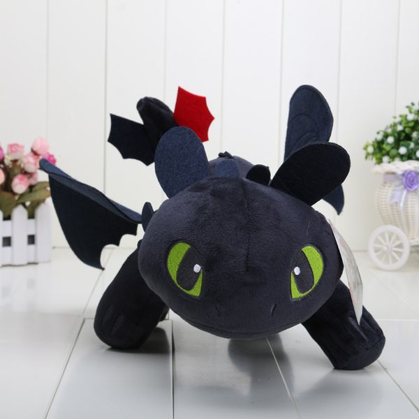 

How to Train Your Dragon 40cm 15.8'' Toothless Night Fury Plush Doll Soft Stuffed Toy Big Size Doll