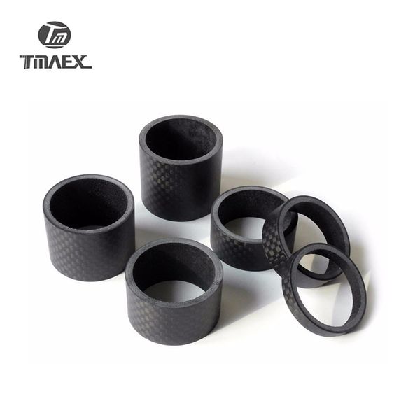 

Full 3k Carbon Fibre Bicycle Headset Washer 28.6mm Bike Stem Spacer Kit 5/10/15/20/30mm Glossy/Matte Black Bicycle parts