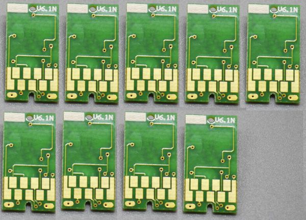 9 peças / lote Hot! Chip reajustável para Epson Pro 7890 9890 Inkjet, 700ml, compatível chip de cartucho de tinta T6361-T6369