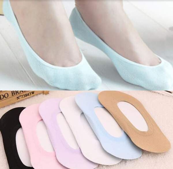 

wholesale-5 pairs= 10 pcs women candy color invisible sock slippers ankle low female shallow mouth thin spoets boat socks, Black;white