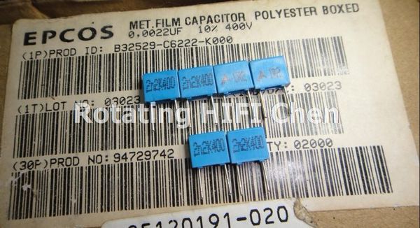 50 x 2.2nF 0.0022uF 100V 5/% Polyester Film Box Type Capacitor FREE SHIPPING