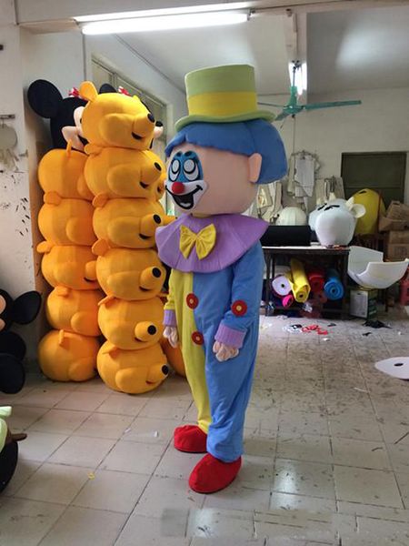 Costumes 2018 Hot venda adorável mascote de palhaço de palhaço