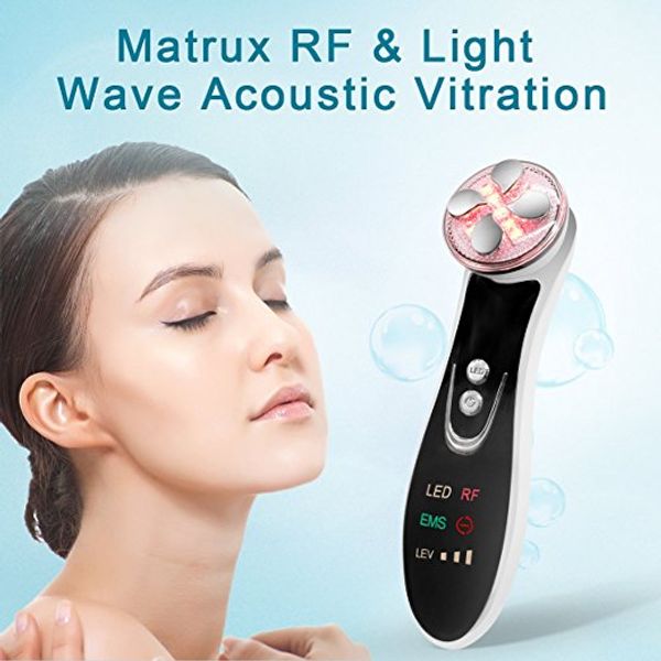 Tamax ricaricabile 4 in 1 EMS LED Terapia della luce Sbiancamento della pelle RF Face Lifting Dispositivo di bellezza per l'invecchiamento antirughe