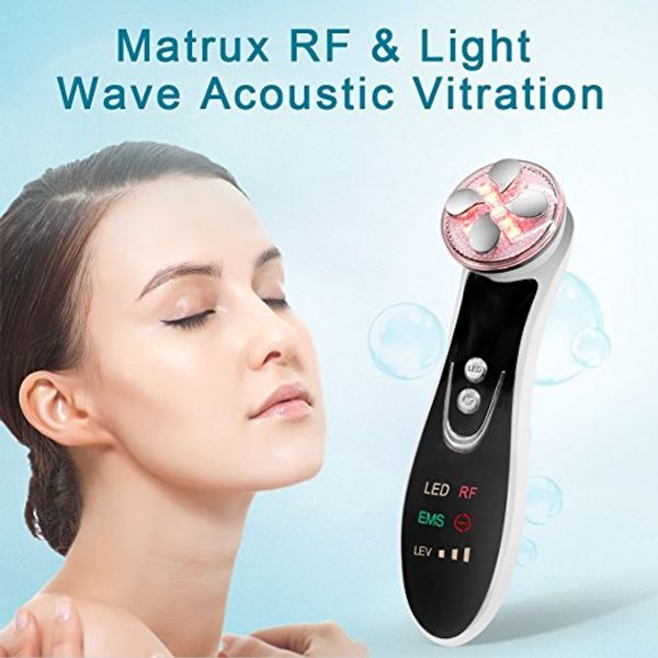 

tamax rechargeable 4 in 1 ems led light therapy skin whitening rf face lifting anti-wrinkle & aging beauty device