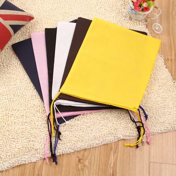 

non woven sack with rope storage bag multiple colours for shoe / clothes dust proof 300pcs 31*42cm ic896