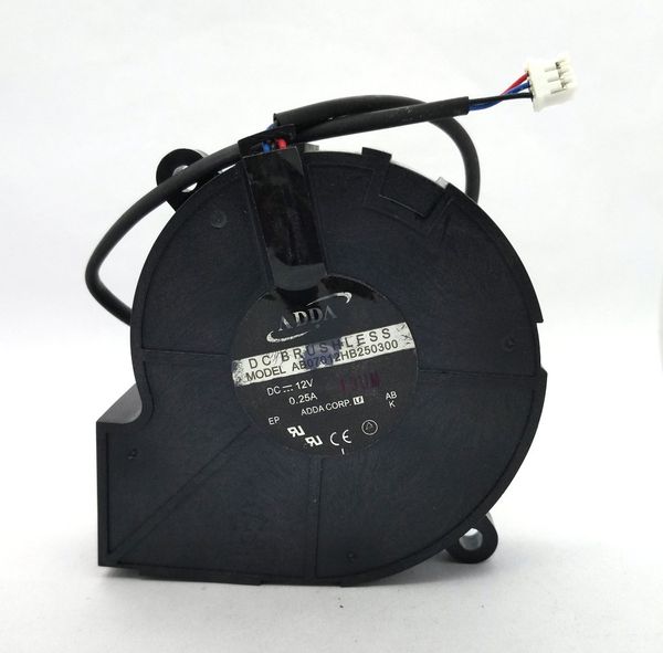 

новый оригинальный adda ab07012hb250300 dc12v 0.25 a 75*30 мм вентилятор охлаждения проектора