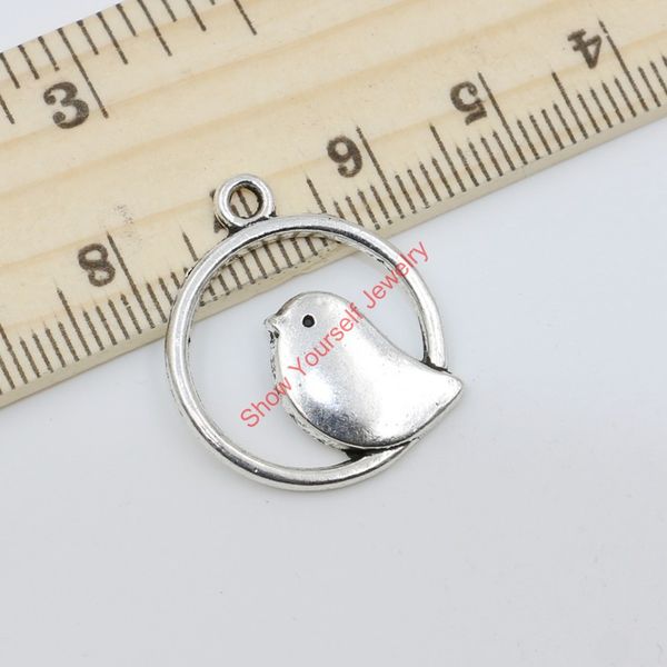 

10pcs vintage antique silver plated birds charms beads pendants for jewelry making diy handmade 24x20mm d312 jewelry making diy, Bronze;silver