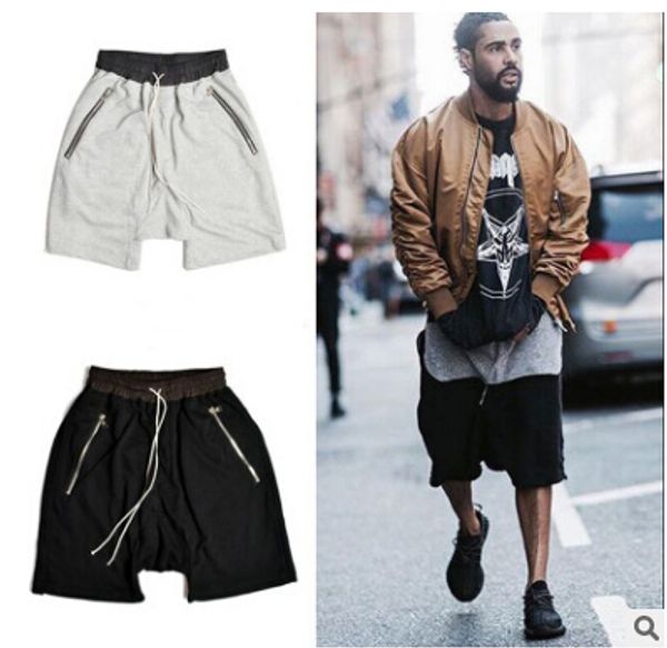 

Fashion Man RO Style Sweat Shorts Summer Mens Capri Cotton Loose Kanye West Fear of God Shorts for Men Justin Bieber