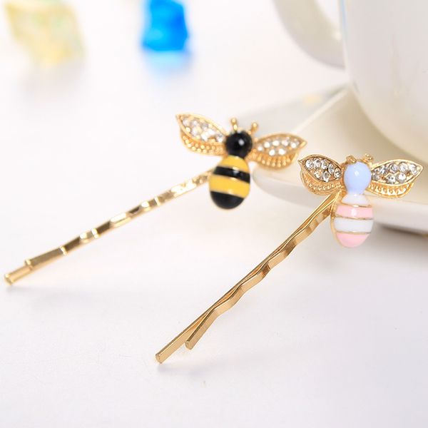 

wholesale-cute bees crystal wings hairpins decorations hair accessories clips for girls barrettes hair jewelry for women