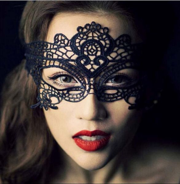 Linda máscara de renda Halloween Masquerade festa veneziana meia máscara facial Lily mulher senhora máscara sexy cosplay casamento chique Natal Dico HT401