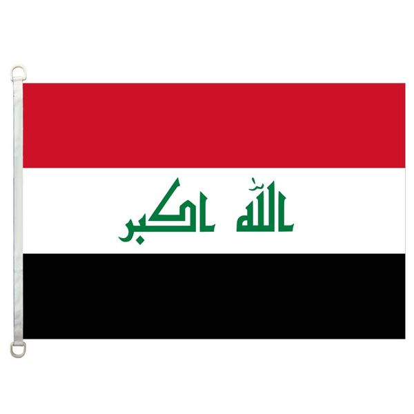 

good flag iraq flags banner 3x5ft-90x150cm 100% polyester country flags, 110gsm warp knitted fabric outdoor flag