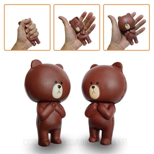 

brown bear squishy animal squishies kawaii cartoon rebound cute scented phone strap slow rising imitation x squ031
